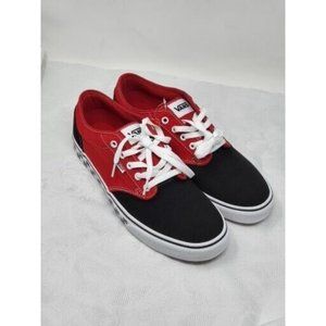 Vans Men's Atwood Check Red Black Skate Shoes Size 11.5